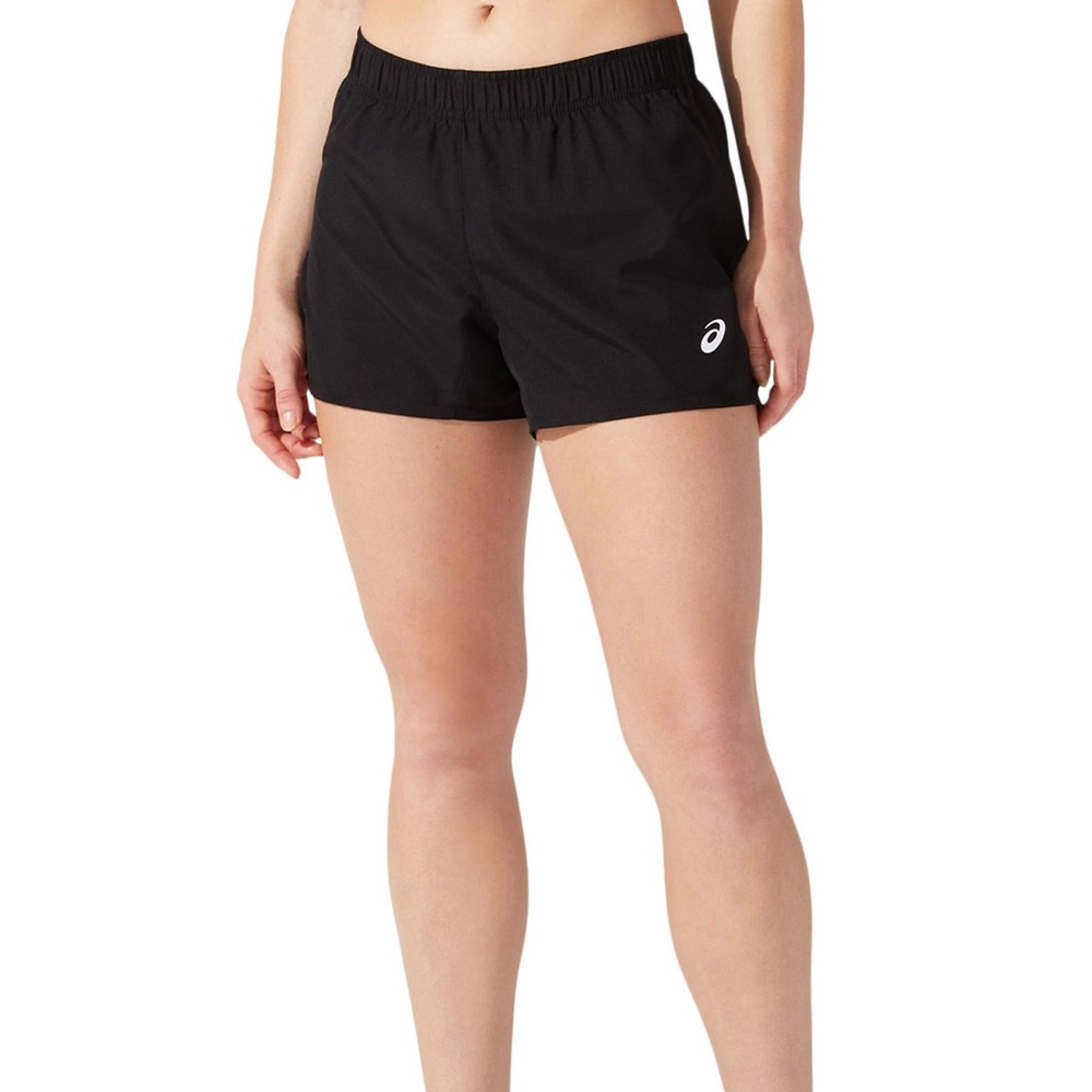 Asics Core Womens 4-Inch Running Shorts (Performance Black) Lightweight